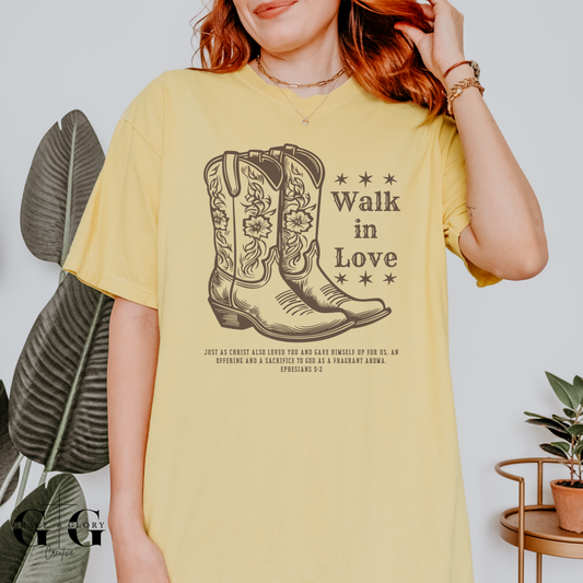 Walk in Love - Western Bible Tee