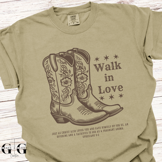Walk in Love - Western Bible Tee